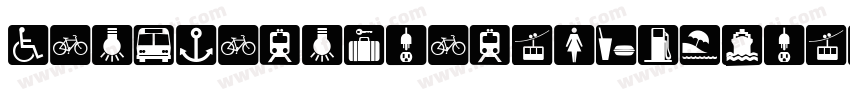 International Symbols 1字体转换